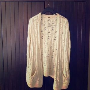 Free People oversized sleeveless cardigan shawl